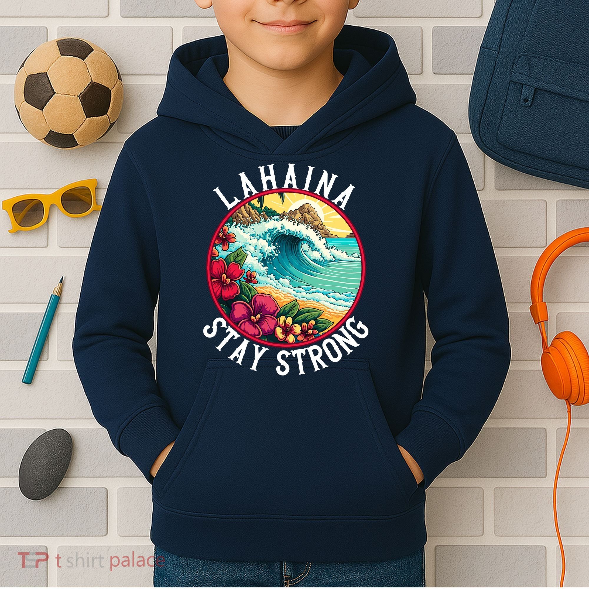 Lahaina Stay Strong Lahaina Fires Maui Strong Support Hawaii Hawaii Fires Kids Hoodie