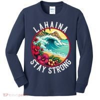 Lahaina Stay Strong Lahaina Fires Maui Strong Support Hawaii Hawaii Fires Kids Long Sleeve Shirt thumb 0