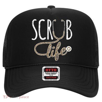 Leopard Stethoscope Scrub Life Registered Nurses Life Gift Hat