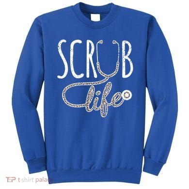 Leopard Stethoscope Scrub Life Registered Nurses Life Gift Sweatshirt