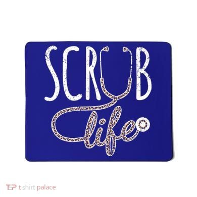 Leopard Stethoscope Scrub Life Registered Nurses Life Gift Mousepad