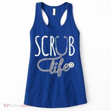 Leopard Stethoscope Scrub Life Registered Nurses Life Gift Women's Tank Top