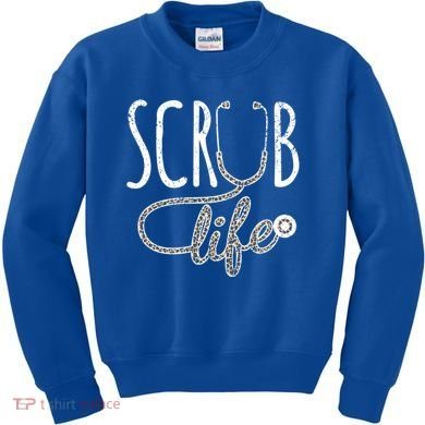 Leopard Stethoscope Scrub Life Registered Nurses Life Gift Kids Sweatshirt