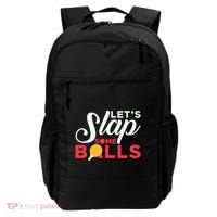 Let's Slap Some Balls Table Tennis Ping Pong Paddle Backpack thumb 0