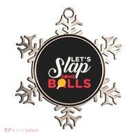 Let's Slap Some Balls Table Tennis Ping Pong Paddle Ornament thumb 0
