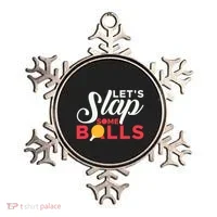 Let's Slap Some Balls Table Tennis Ping Pong Paddle Ornament thumb 0