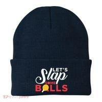 Let's Slap Some Balls Table Tennis Ping Pong Paddle Beanie thumb 0