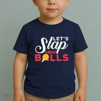 Let's Slap Some Balls Table Tennis Ping Pong Paddle Toddler T-Shirt thumb 2