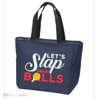 Let's Slap Some Balls Table Tennis Ping Pong Paddle Tote Bag thumb 3