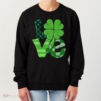 Love Shamrock St Patricks Day Women's Sweatshirt thumb 0
