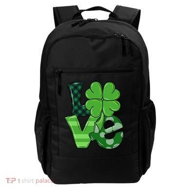 Love Shamrock St Patricks Day Backpack