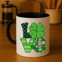 Love Shamrock St Patricks Day Coffee Mug thumb 4