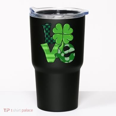 Love Shamrock St Patricks Day Tumbler