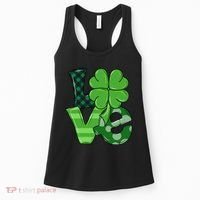 Love Shamrock St Patricks Day Women's Tank Top thumb 0