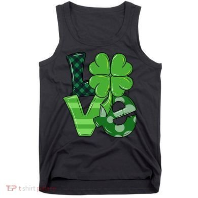 Love Shamrock St Patricks Day Tank Top