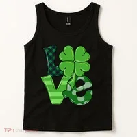 Love Shamrock St Patricks Day Tank Top thumb 2