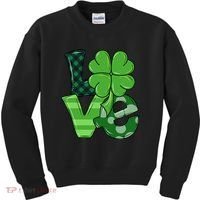 Love Shamrock St Patricks Day Kids Sweatshirt thumb 0