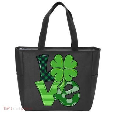Love Shamrock St Patricks Day Tote Bag