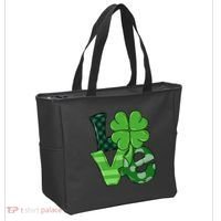 Love Shamrock St Patricks Day Tote Bag thumb 2
