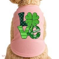 Love Shamrock St Patricks Day Doggie Tank thumb 0