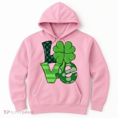 Love Shamrock St Patricks Day Hoodie