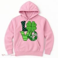 Love Shamrock St Patricks Day Hoodie thumb 0