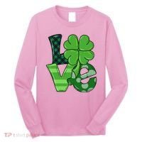 Love Shamrock St Patricks Day Long Sleeve Shirt thumb 0