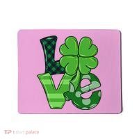 Love Shamrock St Patricks Day Mousepad thumb 0