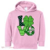 Love Shamrock St Patricks Day Toddler Hoodie thumb 0