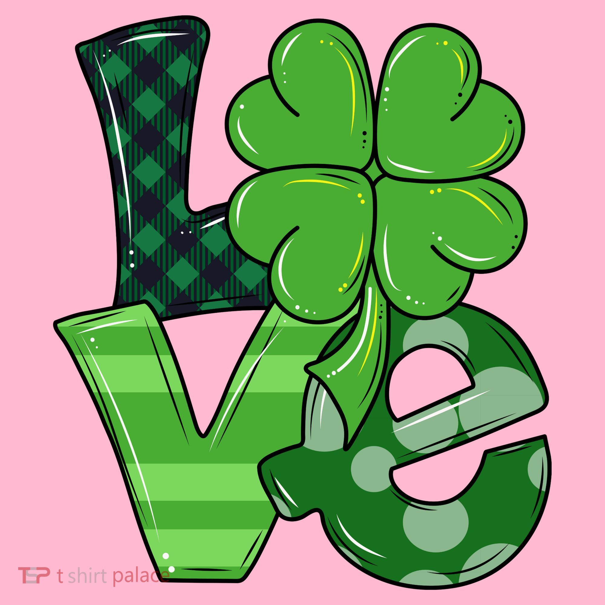 Love Shamrock St Patricks Day Toddler Hoodie