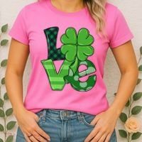 Love Shamrock St Patricks Day Women's T-Shirt thumb 2