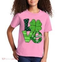 Love Shamrock St Patricks Day Kids T-Shirt thumb 2