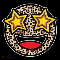 Leopard Star Smiley Face Cute Ornament thumb 1