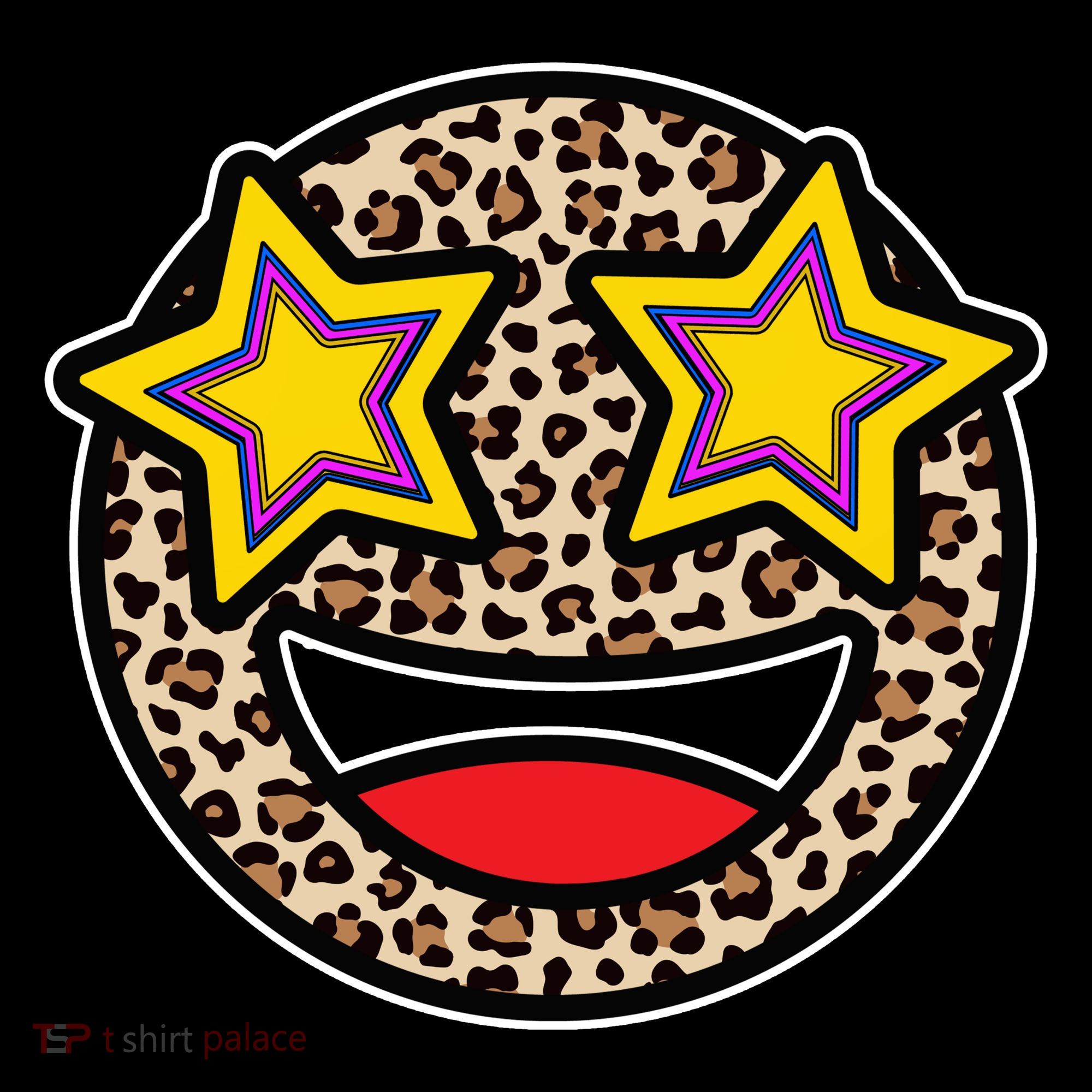 Leopard Star Smiley Face Cute Ornament