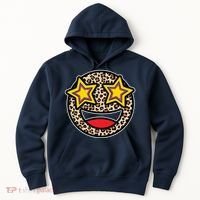 Leopard Star Smiley Face Cute Hoodie thumb 0