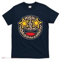 Leopard Star Smiley Face Cute T-Shirt thumb 0