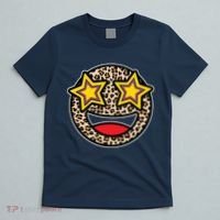 Leopard Star Smiley Face Cute T-Shirt thumb 5
