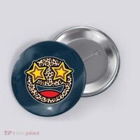 Leopard Star Smiley Face Cute Button thumb 0