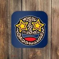 Leopard Star Smiley Face Cute Coaster thumb 0