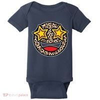 Leopard Star Smiley Face Cute Baby Bodysuit thumb 0