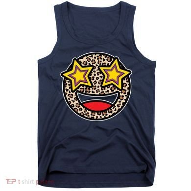 Leopard Star Smiley Face Cute Tank Top