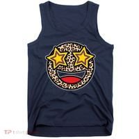 Leopard Star Smiley Face Cute Tank Top thumb 0
