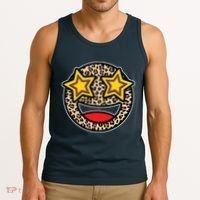 Leopard Star Smiley Face Cute Tank Top thumb 3