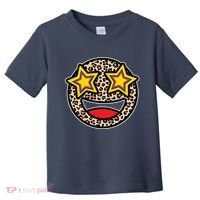 Leopard Star Smiley Face Cute Toddler T-Shirt thumb 0