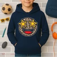 Leopard Star Smiley Face Cute Kids Hoodie thumb 2