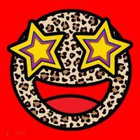 Leopard Star Smiley Face Cute Santa Hat thumb 1