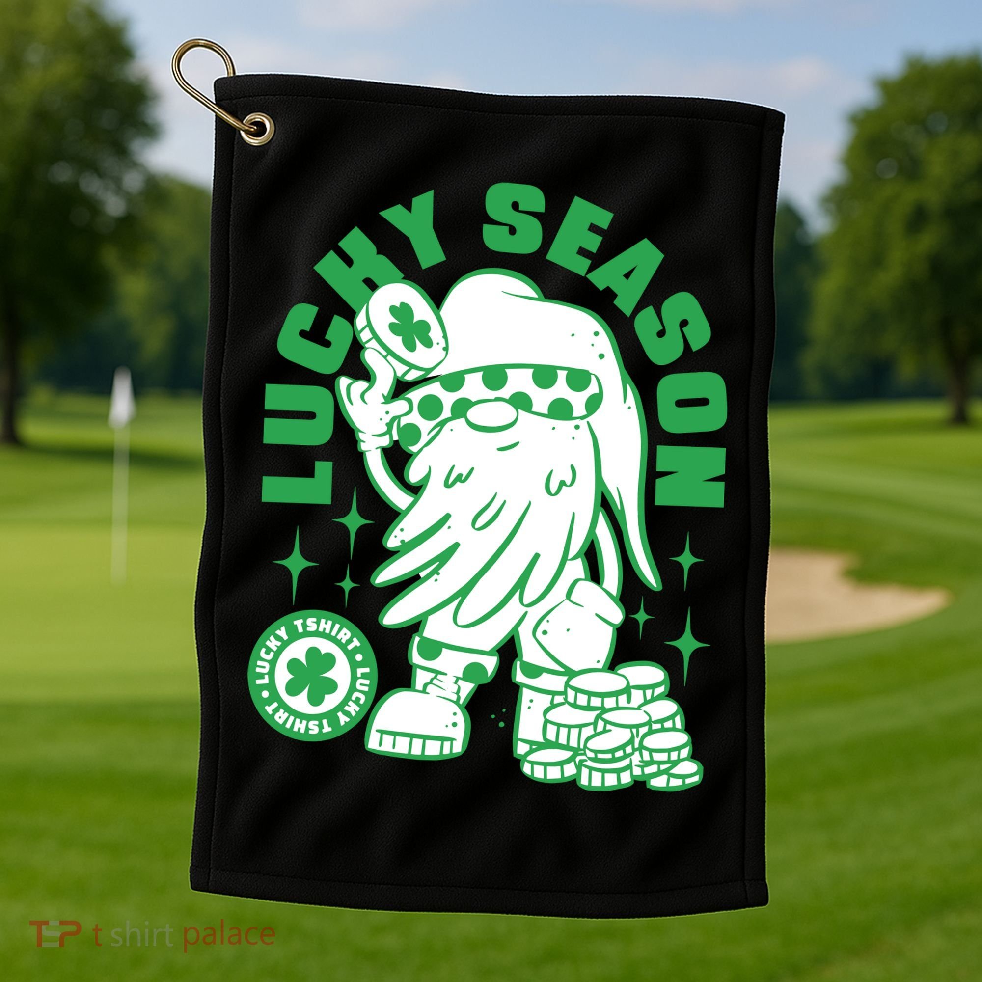 Lucky Season St Patrick's Day Lucky Golf Towel