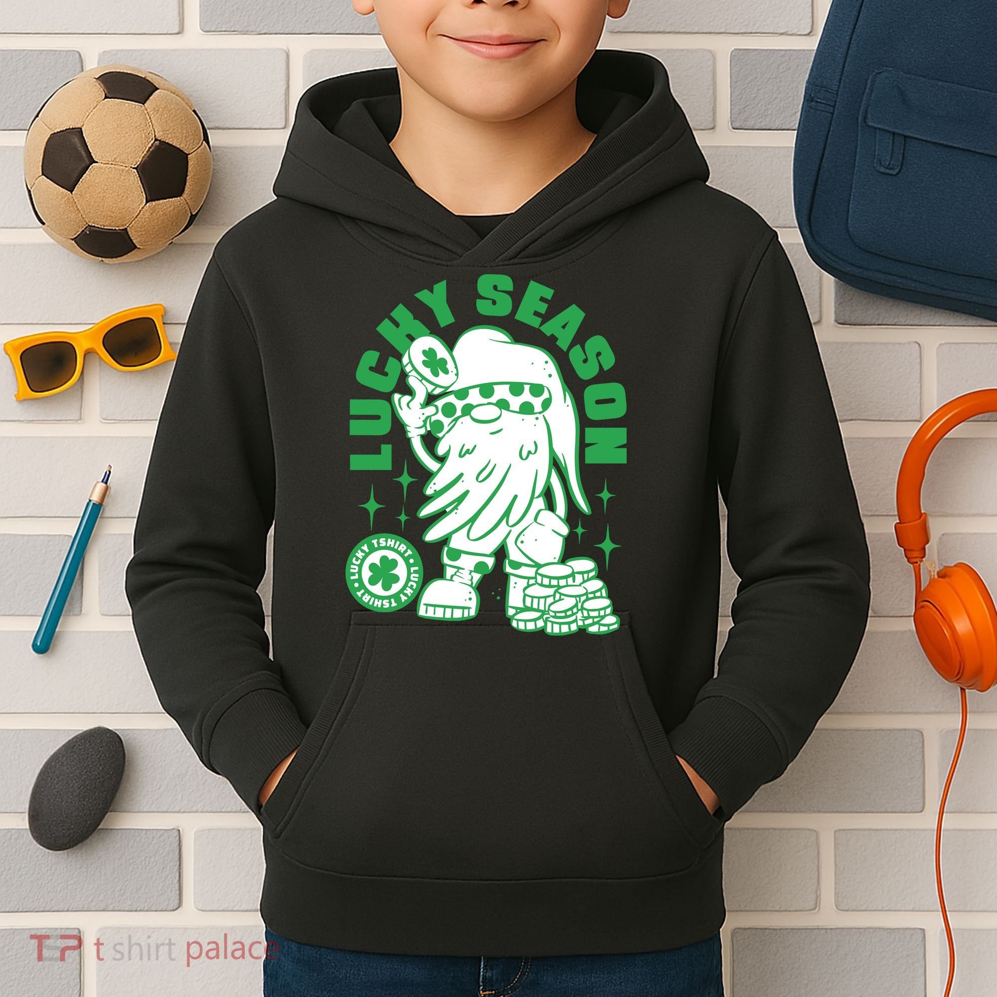 Lucky Season St Patrick's Day Lucky Kids Hoodie