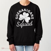 Leopard Shenanigan Squad st patrick green saint irish Women's Sweatshirt thumb 0