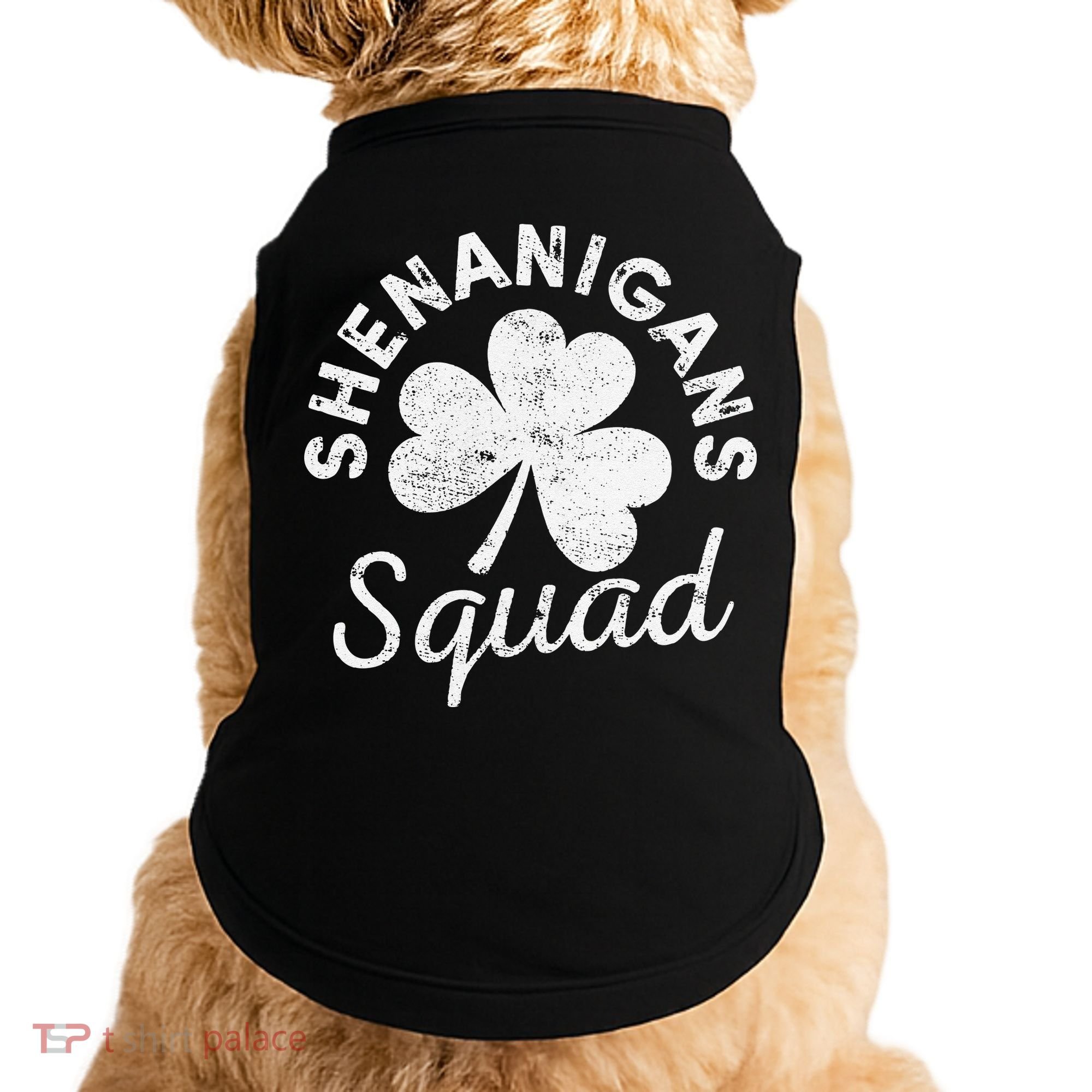 Leopard Shenanigan Squad st patrick green saint irish Doggie Tank